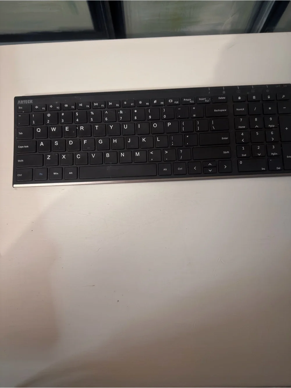 Slim Wireless Keyboard - Black Bluetooth by Arteck